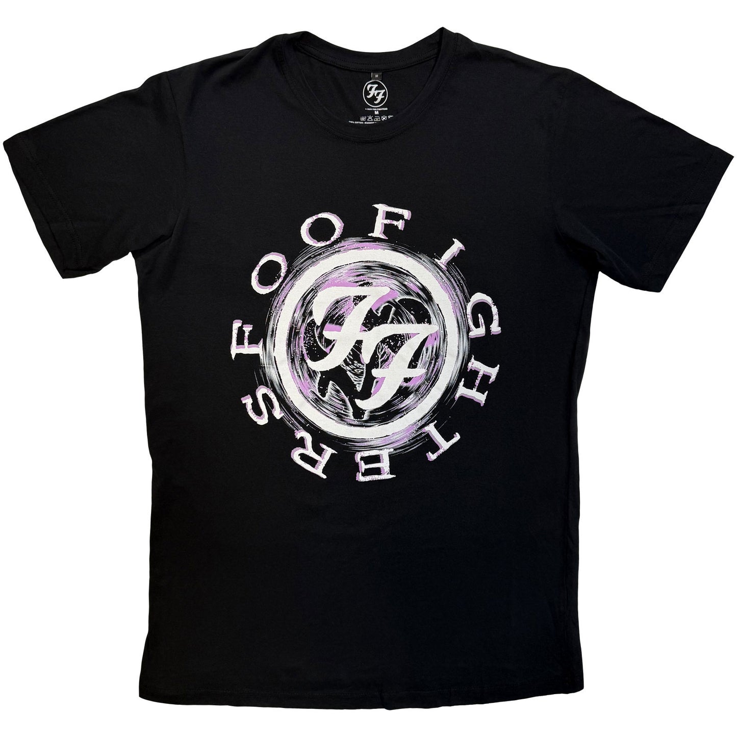 Foo Fighters Carbon T-Shirt: Wheel Logo Shadow