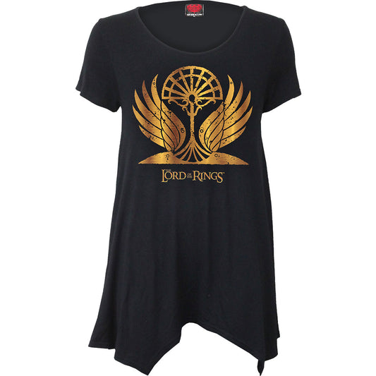 Lord Of The Rings Ladies Smock Tunic Casual Top: Golden Wings