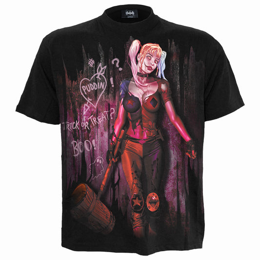 DC Comics T-Shirt: Batman Harley Quinn Trick Or Treat