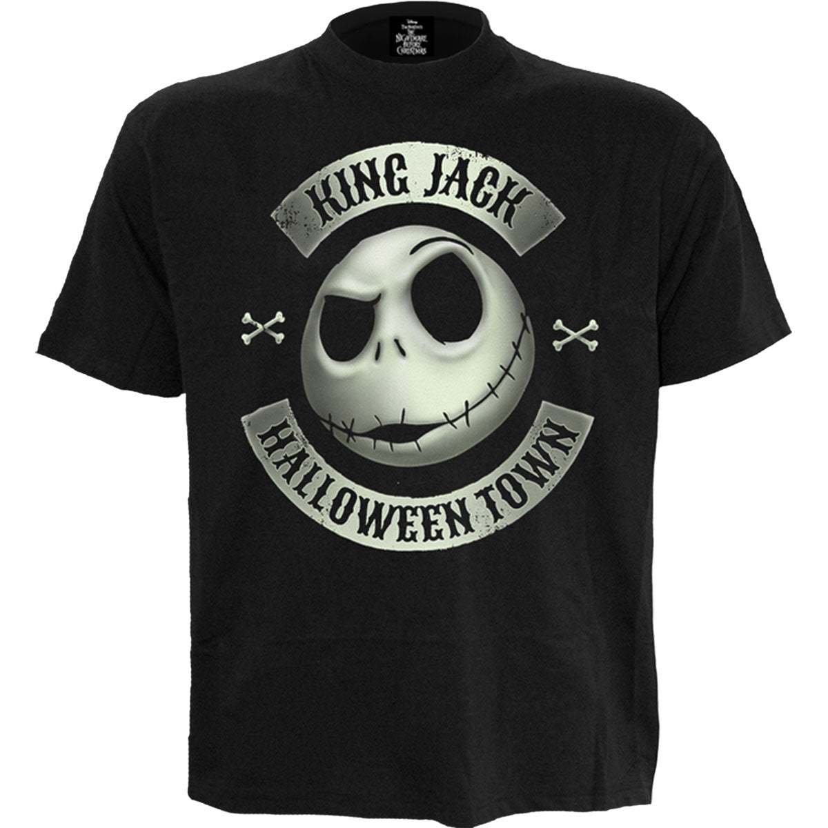 The Nightmare Before Christmas T-Shirt: Jack Crest (Glow)