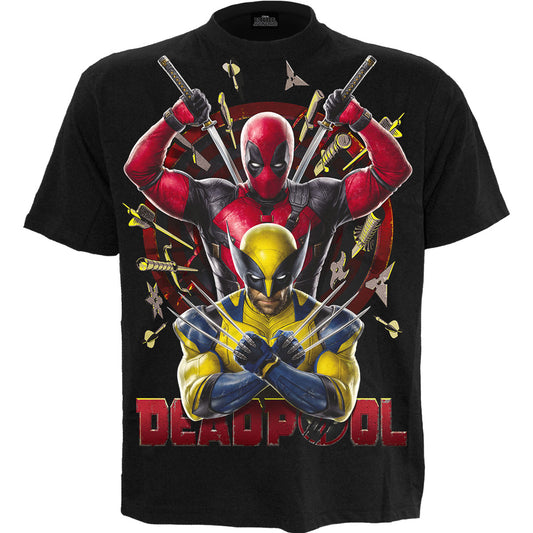 Marvel Comics T-Shirt: Deadpool Wolverine Bullseye