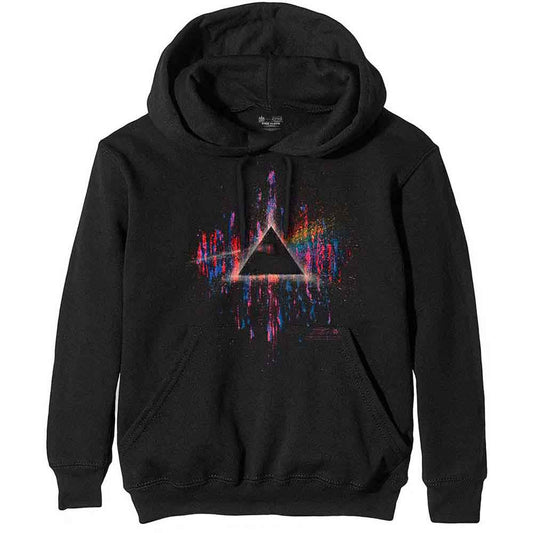 Pink Floyd Pullover Hoodie: Dark Side of the Moon Pink Splatter