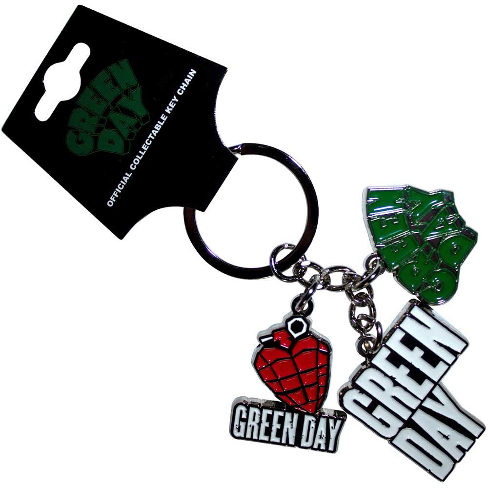 Green Day Keychain: Logo Charms
