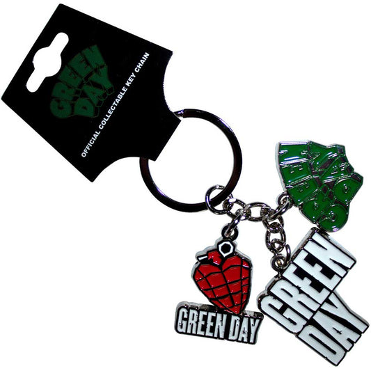 Green Day Keychain: Logo Charms