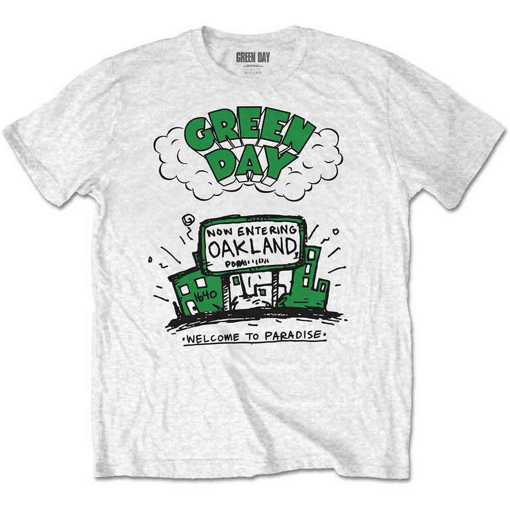 Green Day T-Shirt: Welcome to Paradise
