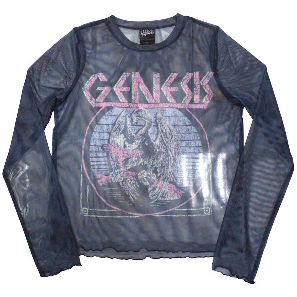 Genesis Ladies Long Sleeve Mesh Crop Top: Bird Hand