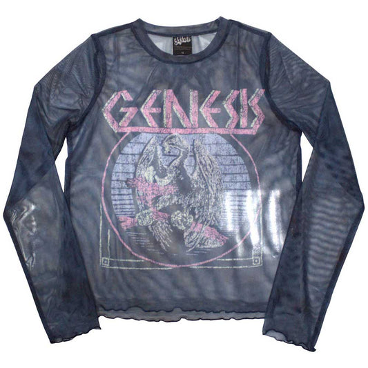 Genesis Ladies Long Sleeve Mesh Crop Top: Bird Hand
