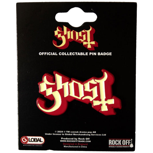 Ghost Badge: Logo Red Shadow