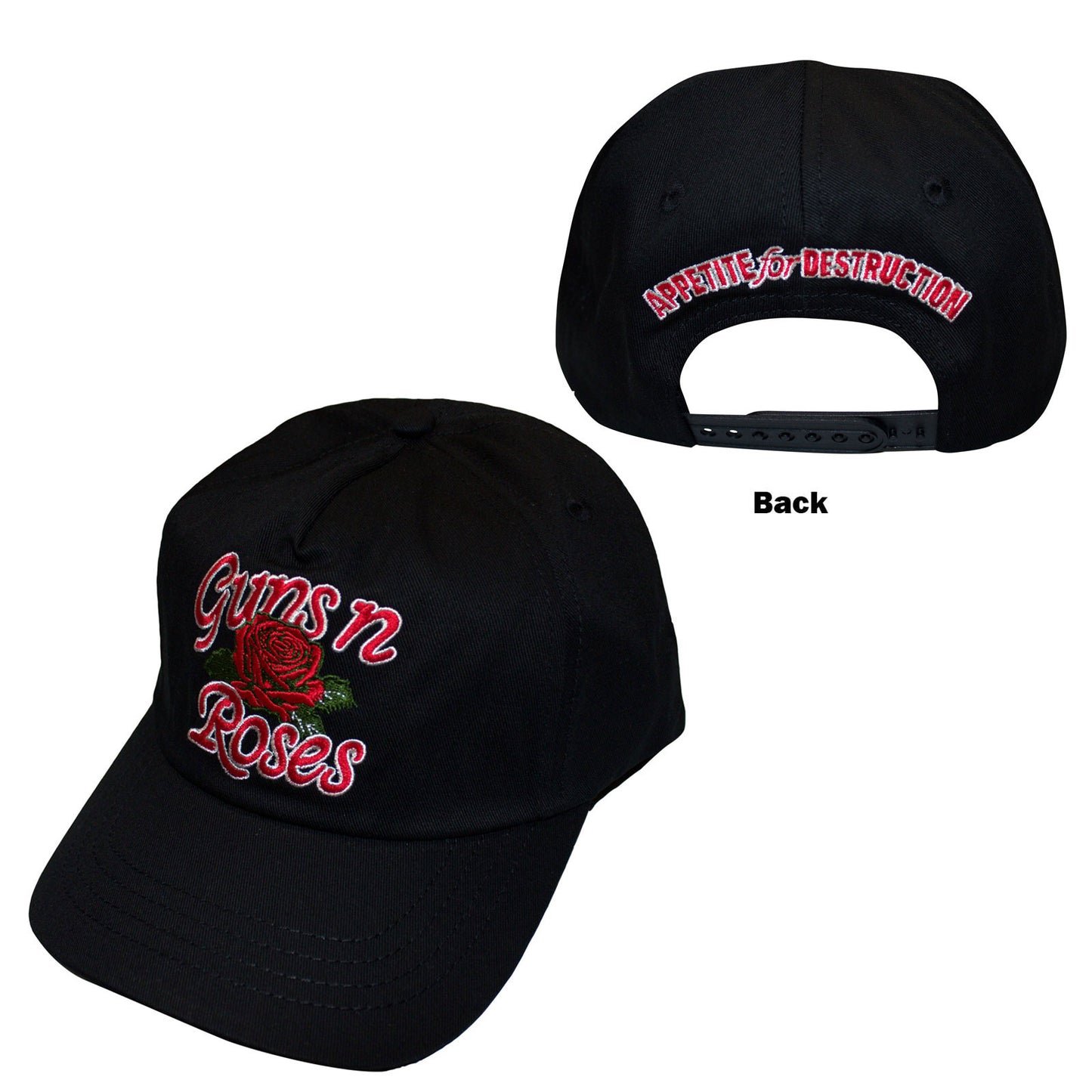 Guns N' Roses Baseball Cap: Appetite for Destruction Rose