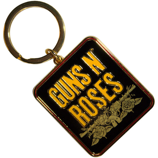 Guns N' Roses Keychain: Stacked Black