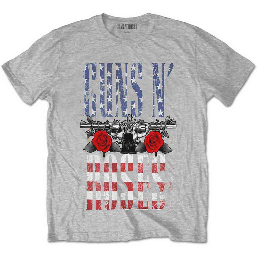 Guns N' Roses T-Shirt: US Flag in Logo