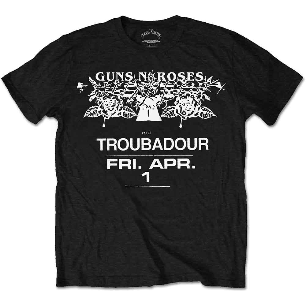 Guns N' Roses T-Shirt: Troubadour Flyer