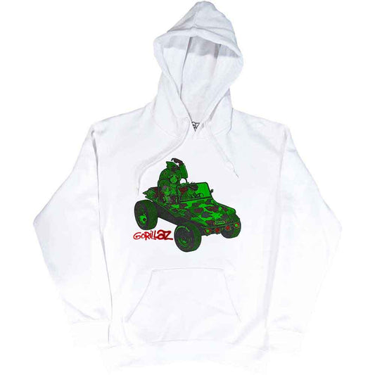 Gorillaz Pullover Hoodie: Green Jeep