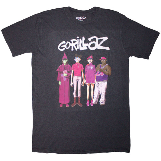 Gorillaz T-Shirt: Cracker Island Standing Group