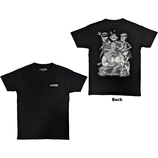 Gorillaz T-Shirt: Pocket Spray - George Group