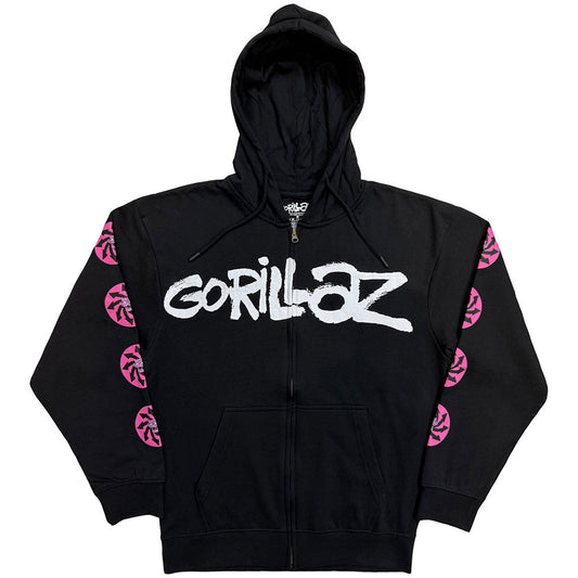 Gorillaz Zipped Hoodie: Repeat Pazuzu