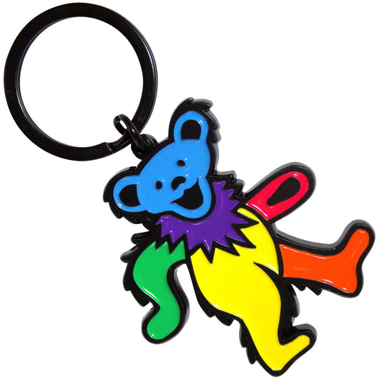 Grateful Dead Keychain: Yellow Body Dancing Bear