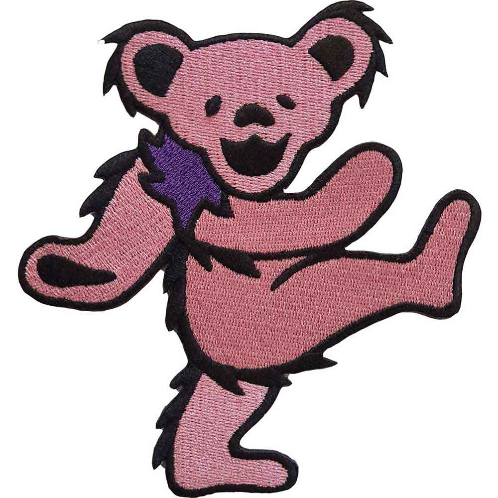 Grateful Dead Patch: Pink Dancing Bear