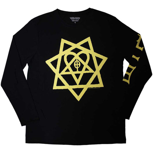 HIM Long Sleeve T-Shirt: Heartagram Honeycomb