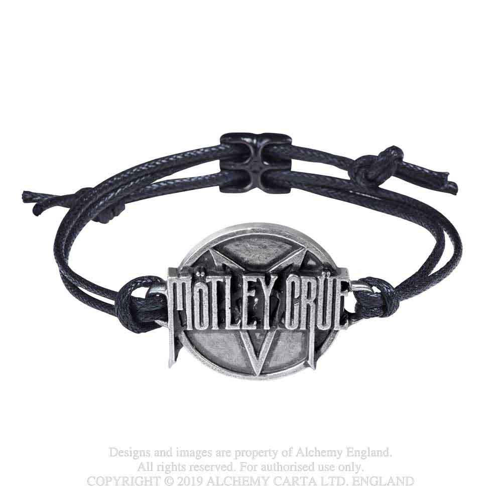 Motley Crue Wristband: Pentagram Logo