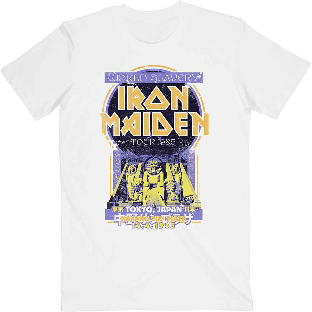Iron Maiden T-Shirt: Powerslave Japan Flyer