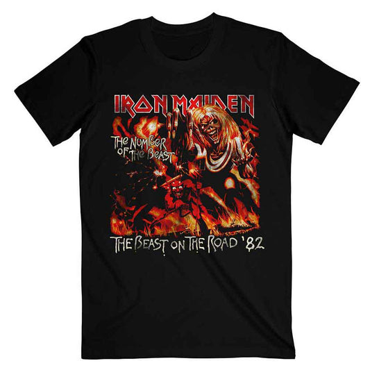 Iron Maiden T-Shirt: Number Of The Beast The Beast On The Road Vintage