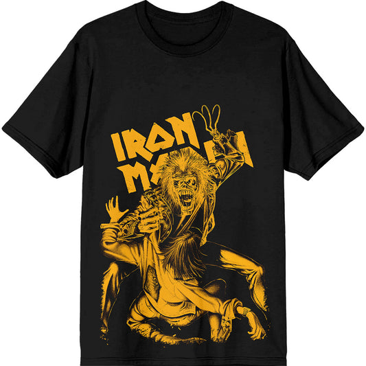 Iron Maiden T-Shirt: No Prayer Claw Jumbo Yellow