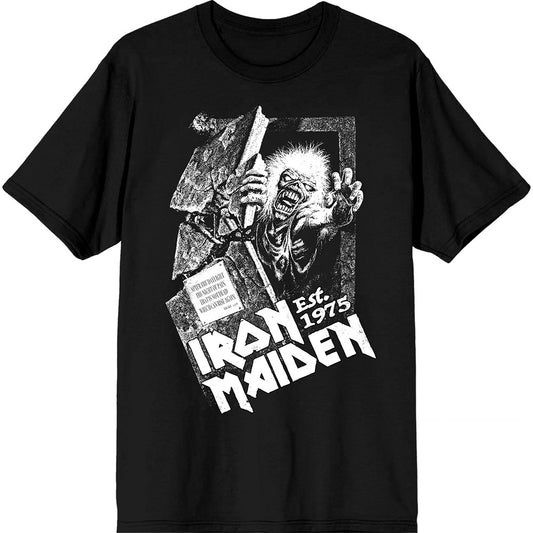 Iron Maiden T-Shirt: Est. 1975 No Prayer Grave