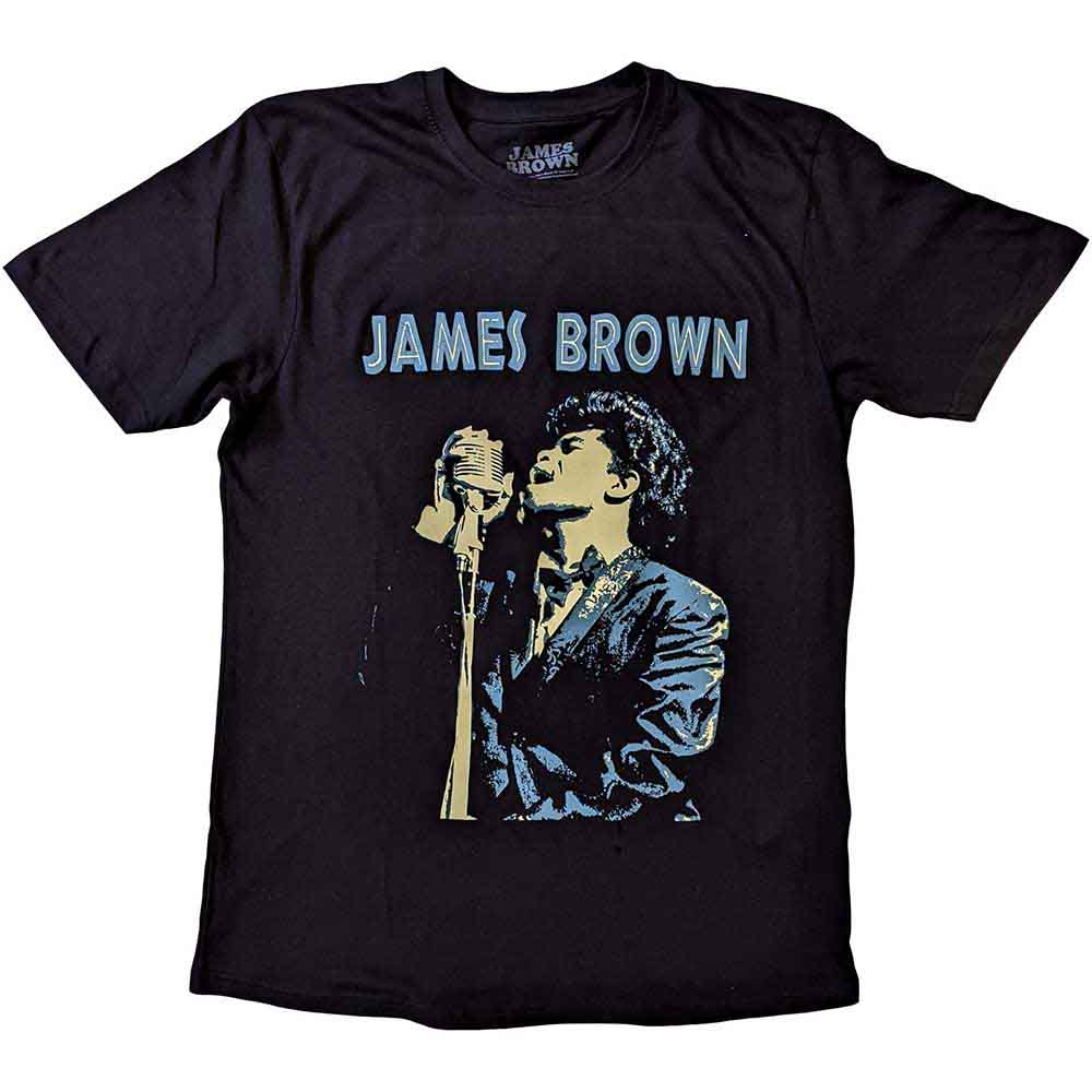 James Brown T-Shirt: Holding Mic