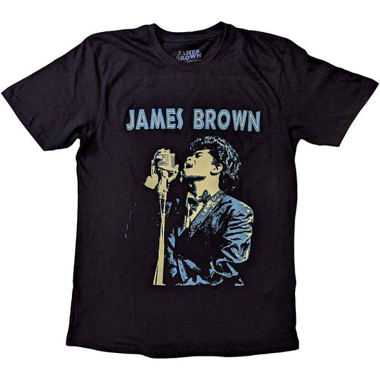 James Brown T-Shirt: Holding Mic