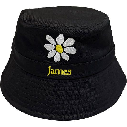 James Hat: Yellow Logo White Daisy