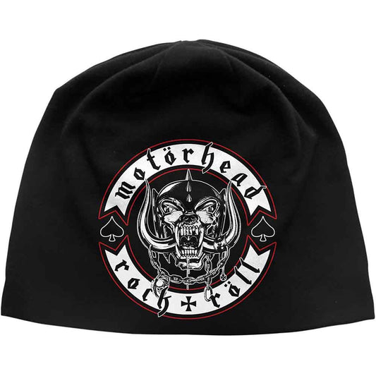 Motorhead Beanie Hat: Biker Badge