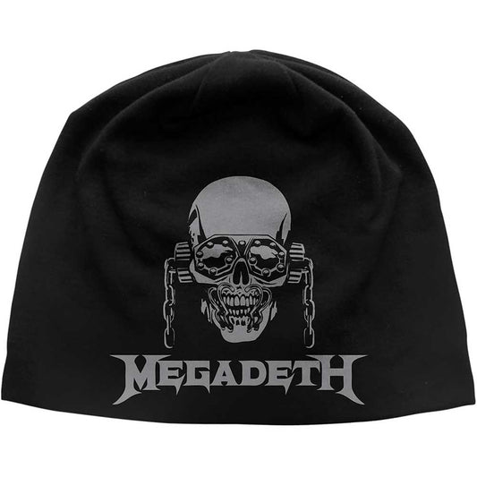 Megadeth Beanie Hat: Vic / Logo JD Print