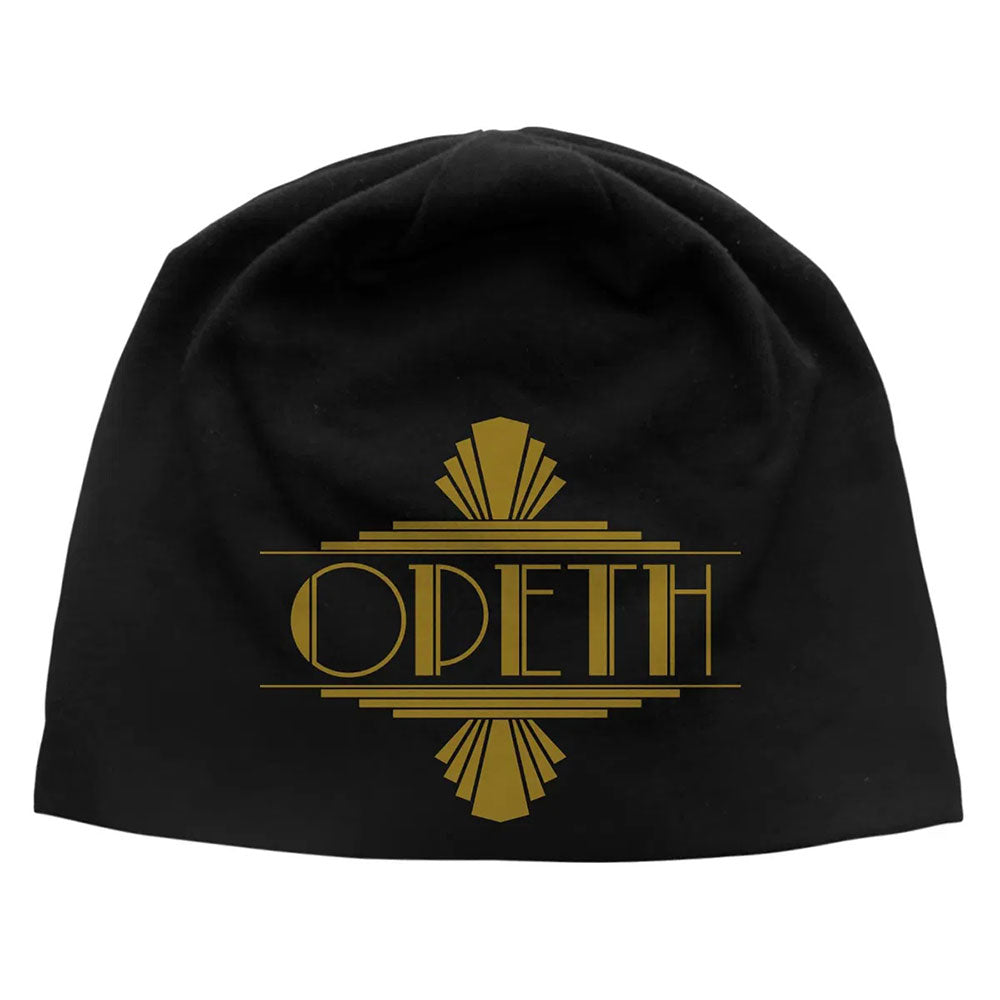 Opeth Beanie Hat: Art Deco Logo JD Print