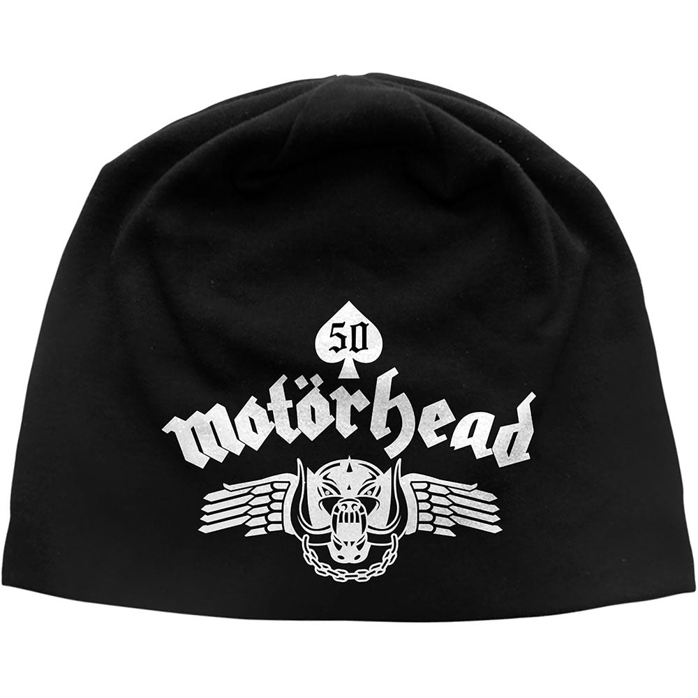 Motorhead Beanie Hat: Skull Wing JD Print