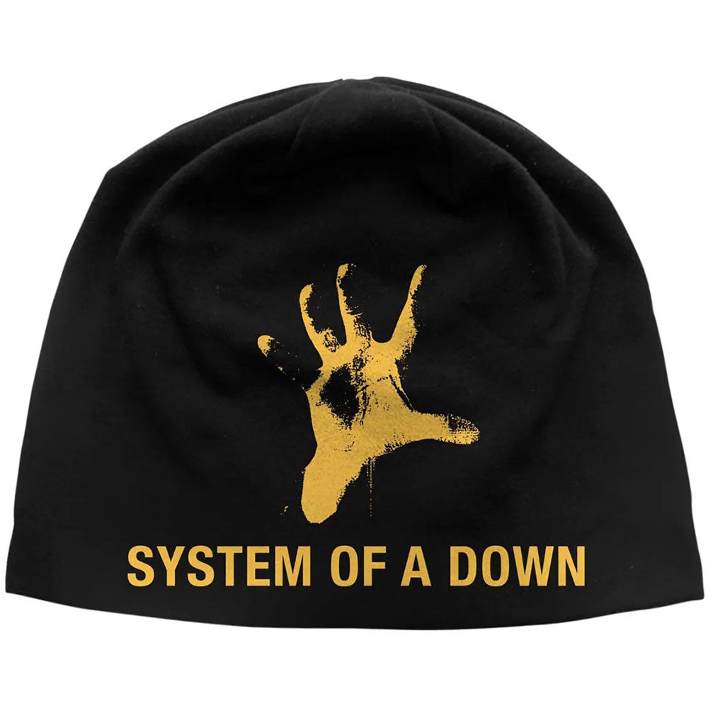 System Of A Down Beanie Hat: Hand JD Print