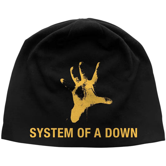 System Of A Down Beanie Hat: Hand JD Print
