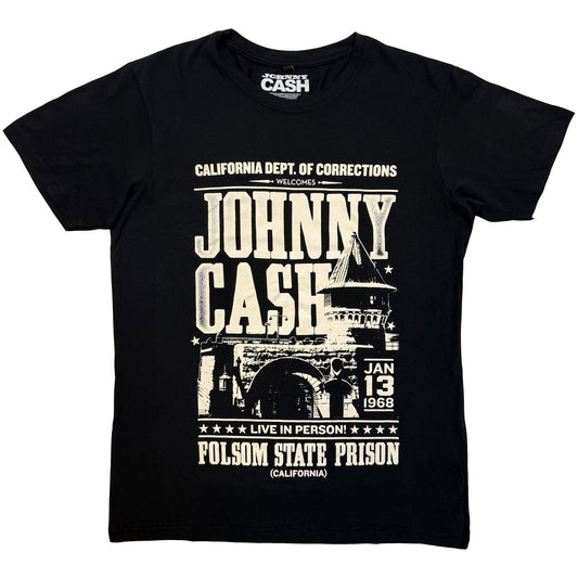 Johnny Cash Carbon T-Shirt: Prison Poster