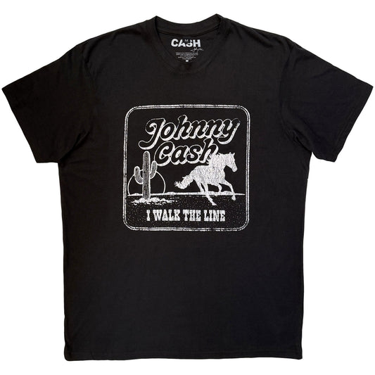 Johnny Cash Premium Carbon T-Shirt: I Walk The Line