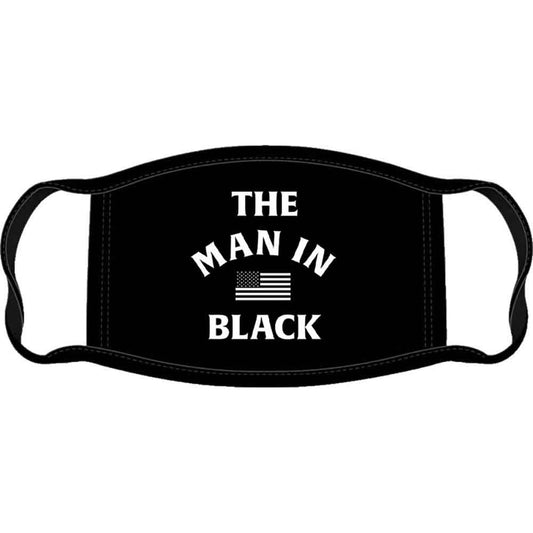 Johnny Cash Face Mask: Man In Black