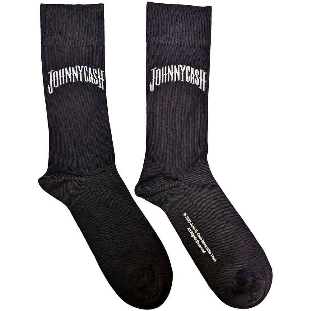 Johnny Cash Socks: Man In Black Logo