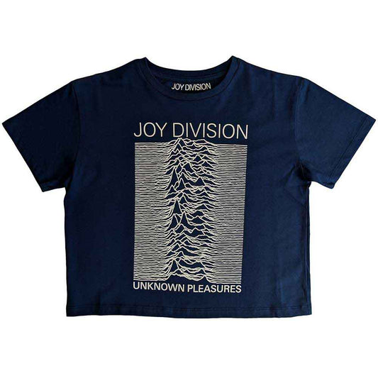 Joy Division Ladies Crop Top: Unknown Pleasures