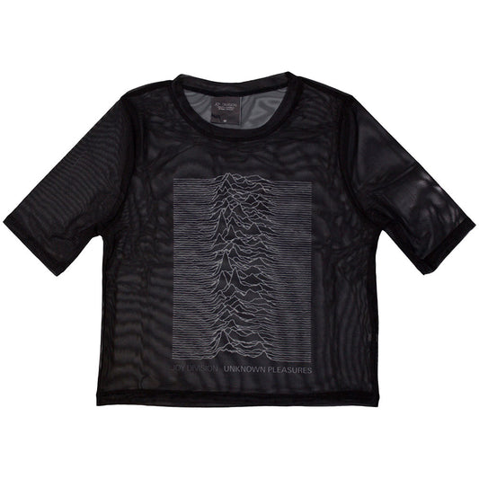 Joy Division Ladies Crop Top: Unknown Pleasures