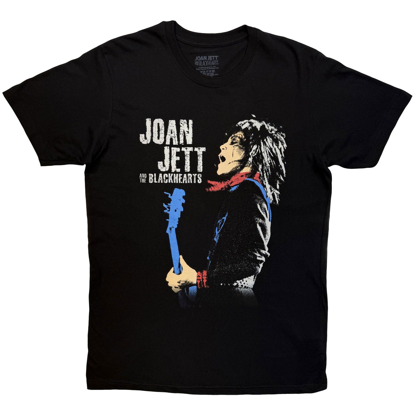 Joan Jett & The Blackhearts T-Shirt: Blue Guitar