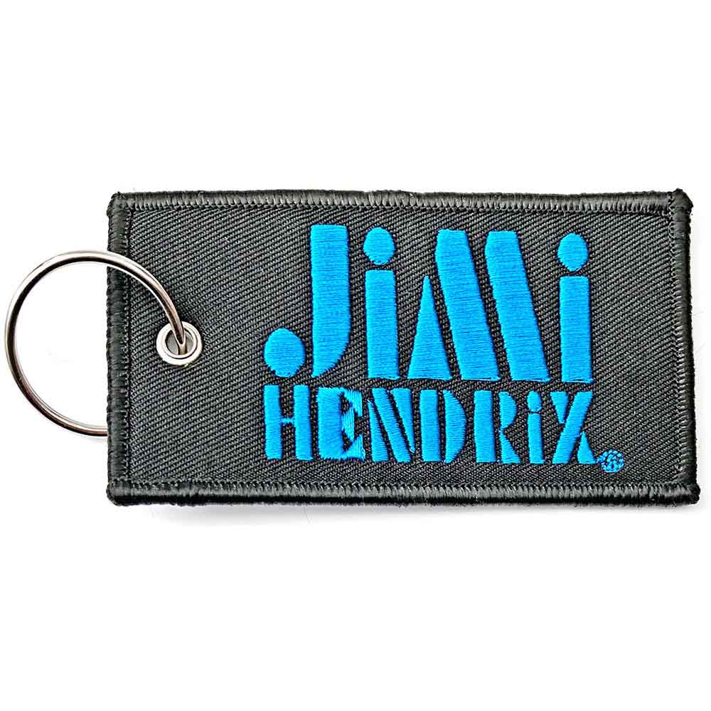 Jimi Hendrix Patch Keychain: Stencil Logo