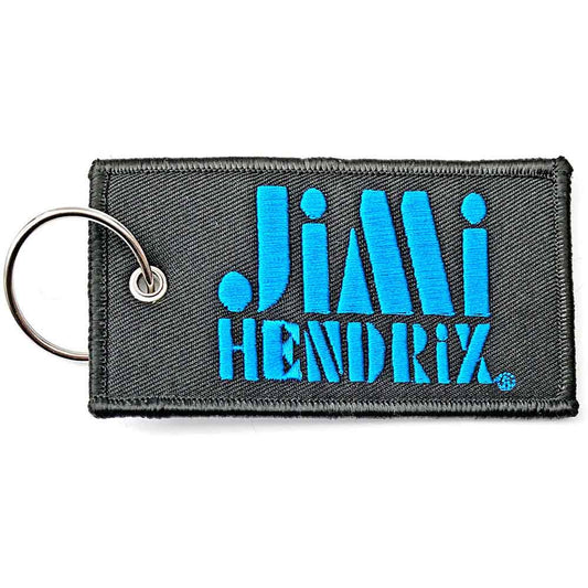 Jimi Hendrix Patch Keychain: Stencil Logo