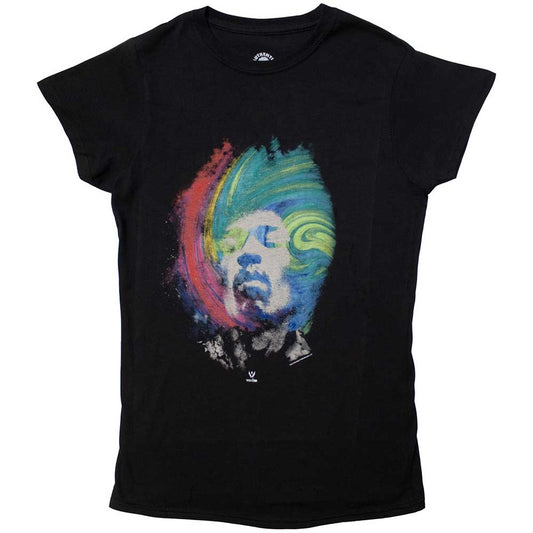 Jimi Hendrix Ladies T-Shirt: Galaxy
