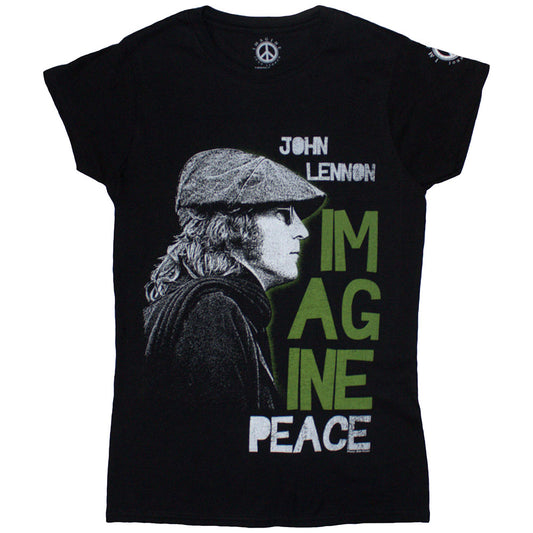 John Lennon Ladies T-Shirt: Imagine Peace