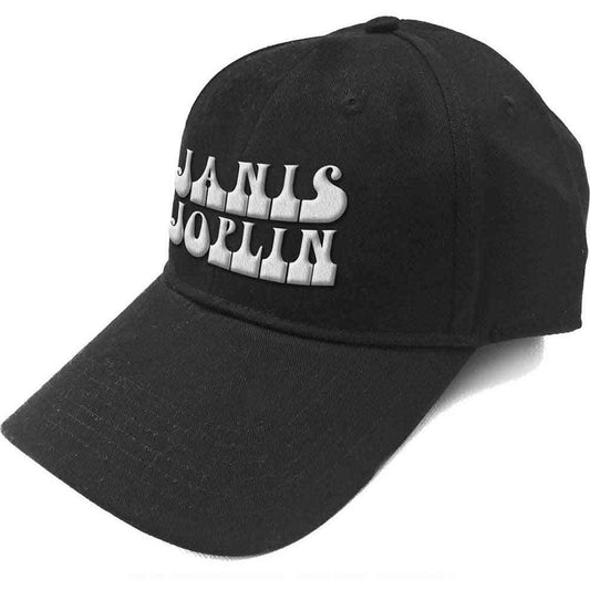 Janis Joplin Baseball Cap: White Logo