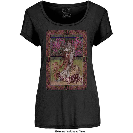 Janis Joplin Ladies T-Shirt: Avalon Ballroom '67